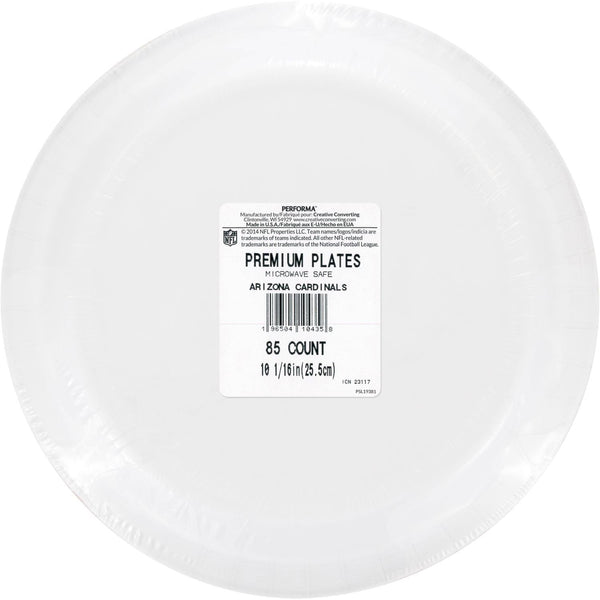 Arizona Cardinals NFL Round Paper Plates, 10