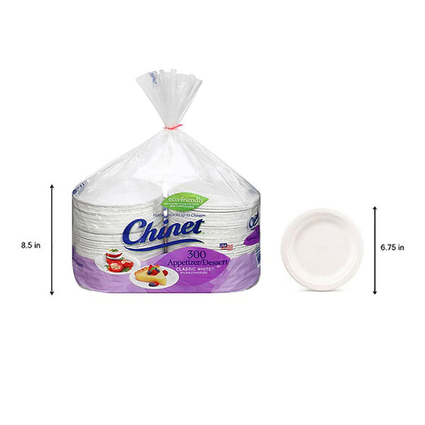 Chinet Classic Dessert Plates, 6.75