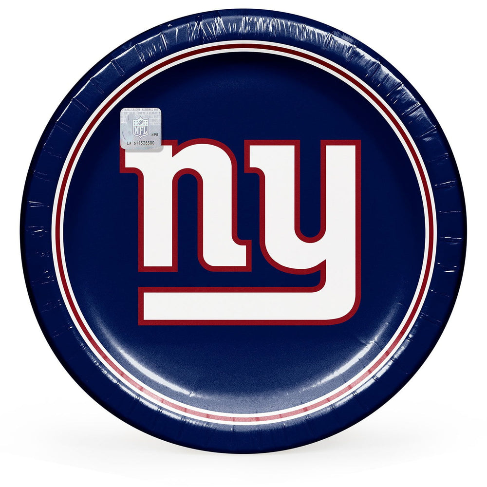 New York Giants NFL Round Paper Plates, 10