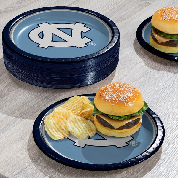 North Carolina Tar Heels NCAA Round Paper Plates, 10