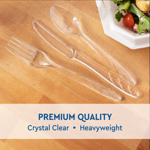 Member's Mark Clear Cutlery Combo Pack, Forks, Knives, Spoons 360 ct.