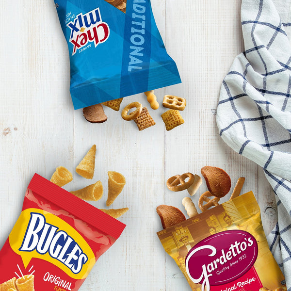 Bugles, Chex Mix & Gardetto Variety Pack Snacks, 40 pk.