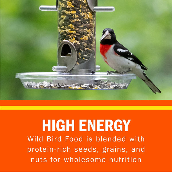 Audubon Park High Energy Blend Wild Bird Food, Premium Mix of Seeds and Nuts, 15 lbs.