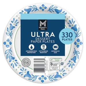 Member's Mark Ultra Dessert/Snack Paper Plates, 6.875