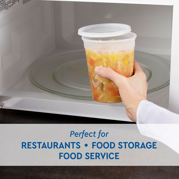 Member's Mark Deli Plastic Containers w/ Lids (32 oz., 240 ct.)