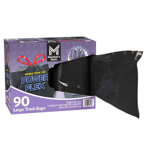 Member's Mark Power Flex 33 Gallon Trash Bags, Lavender, 90 ct.