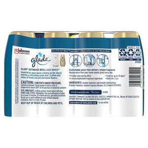 Glade Automatic Spray Air Freshener Refills, Aqua Waves, 4 ct.