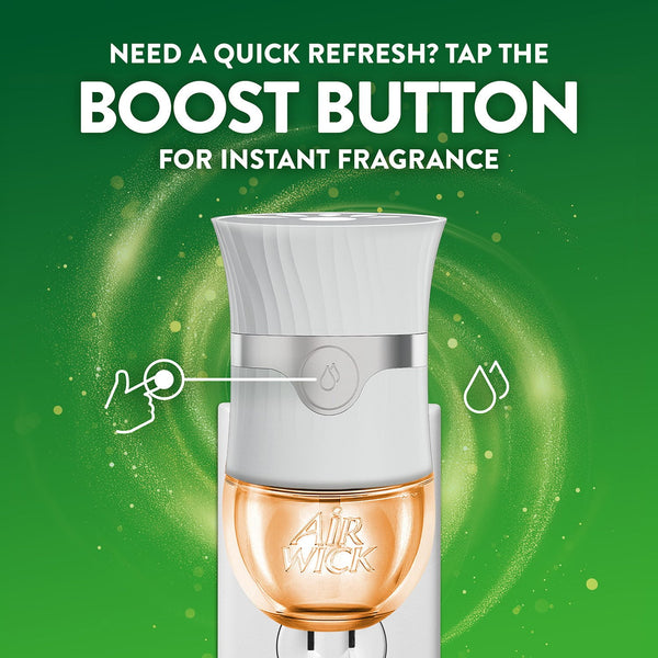 Air Wick Plug In Scented Oil Air Freshener, Hawaii Exotic Papaya & Hibiscus Flower, 2 warmers + 8 refills