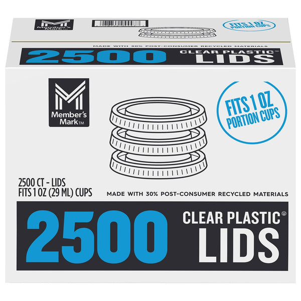 Member's Mark Clear Portion Lids 1oz., 2,500ct.