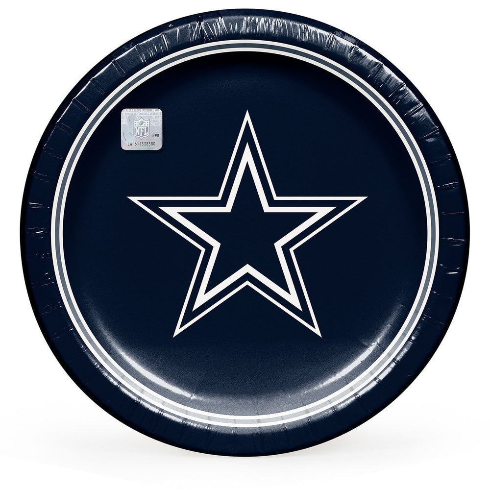 Dallas Cowboys NFL Round Paper Plates, 10
