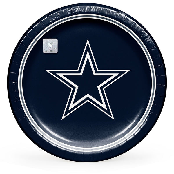 Dallas Cowboys NFL Round Paper Plates, 10