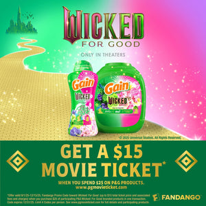 Gain "Wicked: For Good" Limited Edition, In-Wash Laundry Scent Booster Beads,  Wonderfullest Woods & Beautifical Blossom, 26.3 oz.