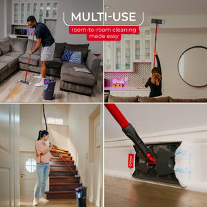 O-Cedar H2prO Flat Mop System + 2 Mop Head Replacements