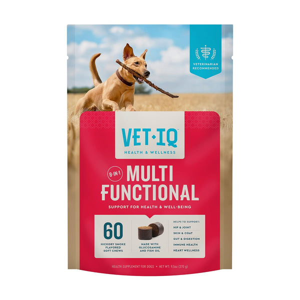 VETIQ 8-In-1 Multi-Benefit Soft Dog Chews, Hickory Smoke Flavored 60 ct., 2 pk.