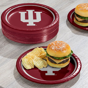 Indiana Hoosiers NCAA Round Paper Plates, 10