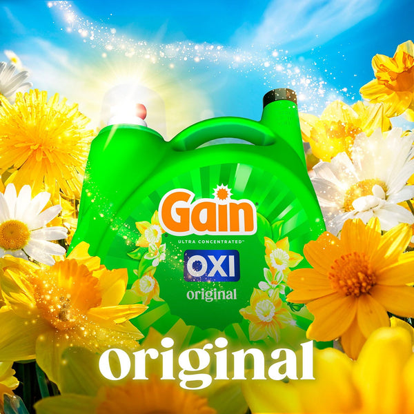 Gain + Oxi Liquid Laundry Detergent, Original, 159 Loads, 170 fl. oz.