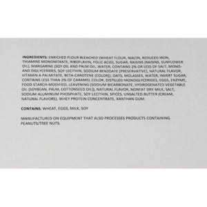 Oatmeal Raisin Cookies, Bulk Wholesale Case 144 ct.