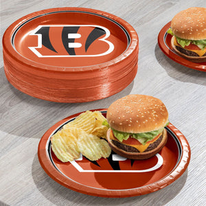 Cincinnati Bengals NFL Round Paper Plates, 10