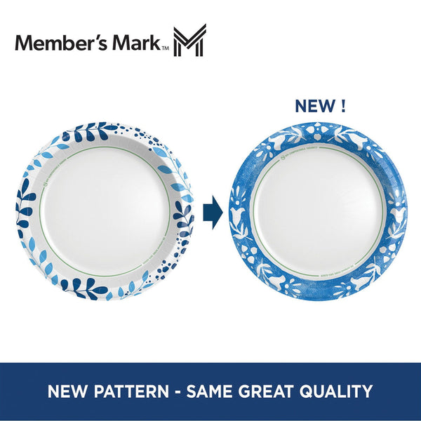 Member's Mark Ultra Dinner Paper Plates, 10