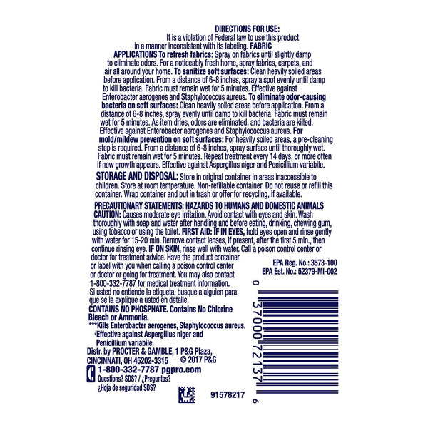 Febreze Professional Sanitizing Fabric Spray 32 fl. oz., 6 ct.