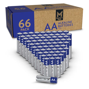 Member's Mark AA Alkaline Batteries, 66-Pack