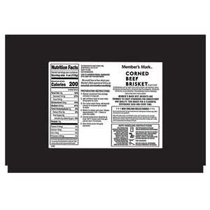 USDA Choice Corned Beef Brisket Multivac, Case, priced per pound