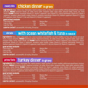 Purina Friskies Gravy Pleasers Variety Pack, Adult Wet Cat Food, 5.5 oz., 60 ct.