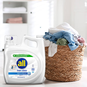 all Liquid Fabric Softener, Free Clear, 213 loads, 143 fl. oz.