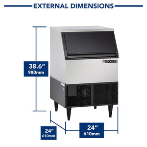 MAXX ICE 260 lbs. Full Dice Cubes Self-Contained Ice Machine