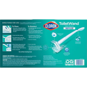 Clorox ToiletWand Toilet Cleaning Kit, Rainforest Rush, 1 ToiletWand Handle + 36 Refills
