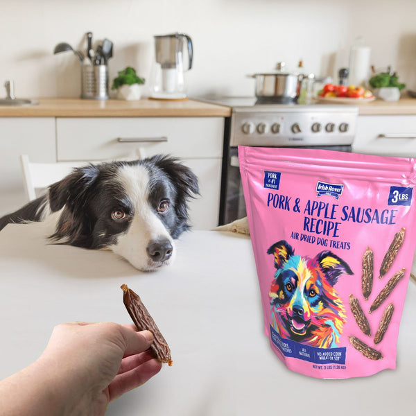 Irish Rover Pork and Apple Sausage Air Dried Dog Treats, 48 oz.