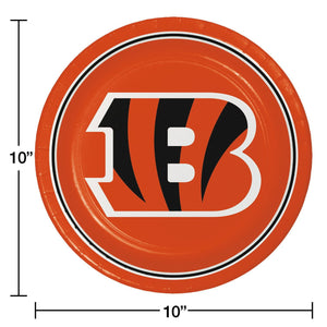 Cincinnati Bengals NFL Round Paper Plates, 10