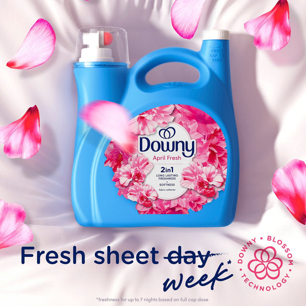 Downy Soft & Fresh Liquid Fabric Softener, April Fresh, 257 loads, 150 fl. oz.