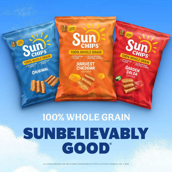 SunChips Whole Grain Variety Pack Chips, 30 pk.