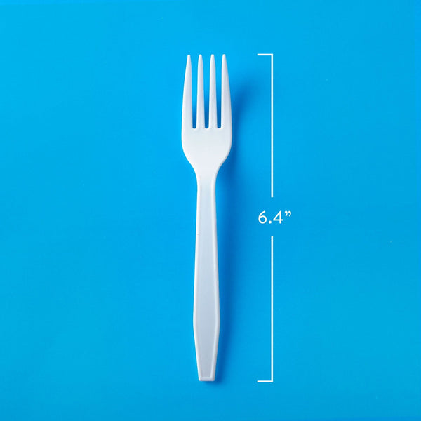 Member's Mark White Plastic Forks, Heavyweight 600 ct.