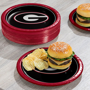 Georgia Bulldogs NCAA Round Paper Plates, 10