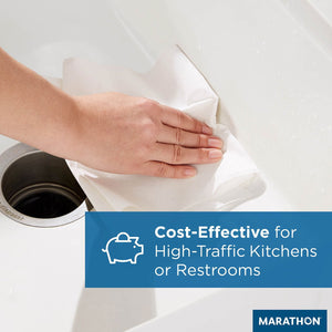Marathon Centerpull Premium 1-Ply White Paper Towels, 6 rolls, 300 sheets/roll