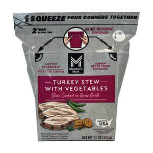 Member's Mark Turkey Stew with Vegetables Wet Dog Food, 11 oz., 24 boxes