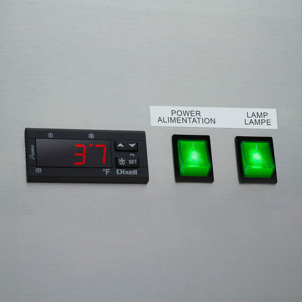 Maxx Cold X-Series Double Glass Door Commercial Refrigerator, Stainless Steel (49 cu. ft.)