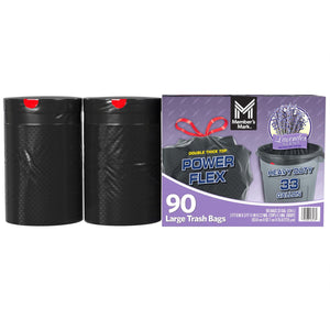 Member's Mark Power Flex 33 Gallon Trash Bags, Lavender, 90 ct.