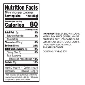 Jack Link's Teriyaki Beef Jerky, 16 oz.