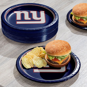 New York Giants NFL Round Paper Plates, 10