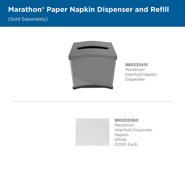 Marathon Interfold Gray Napkin Dispenser 2 ct.