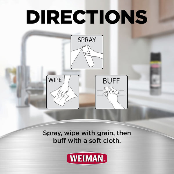 Weiman Stainless Steel Kitchen and Home Appliance Cleaner & Polish, 17 oz., 3 pk.
