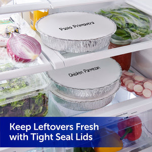 Reynolds 9" Round Foil Take Out Containers with Lids, 20 ct.