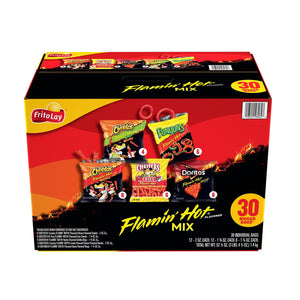 Frito-Lay Flamin' Hot Snacks, Variety Pack, 30 pk.