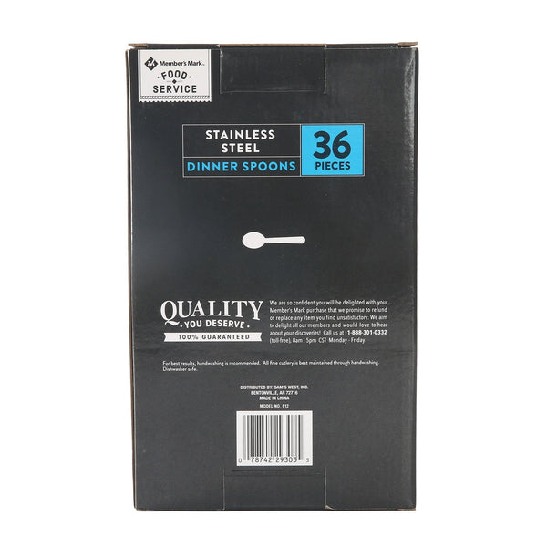 Member's Mark Stainless Steel Dinner Spoons 36 ct.