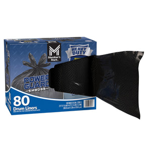Member's Mark Heavy Duty 55-Gallon Drum Liner Trash Bags, 80 ct.