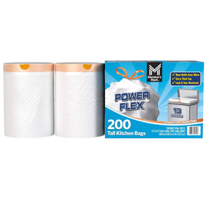 Member's Mark Power Flex 13-Gallon Tall Kitchen Trash Bags, 200 ct.
