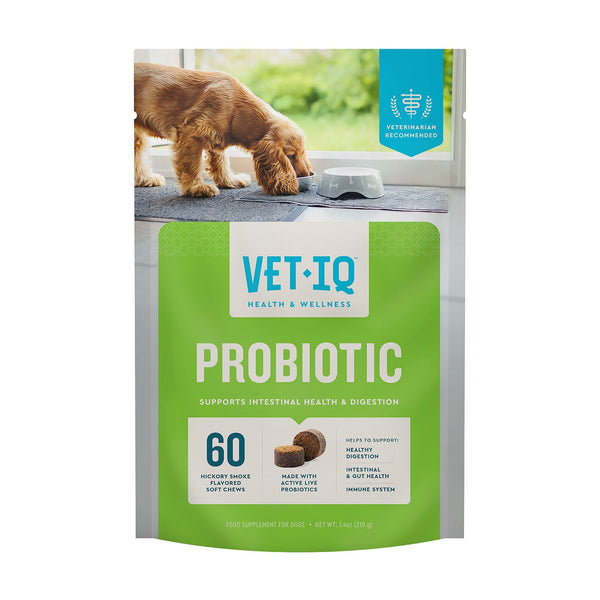 VETIQ Probiotic Soft Dog Chews, Hickory Smoke Flavored 60 ct., 2 pk.